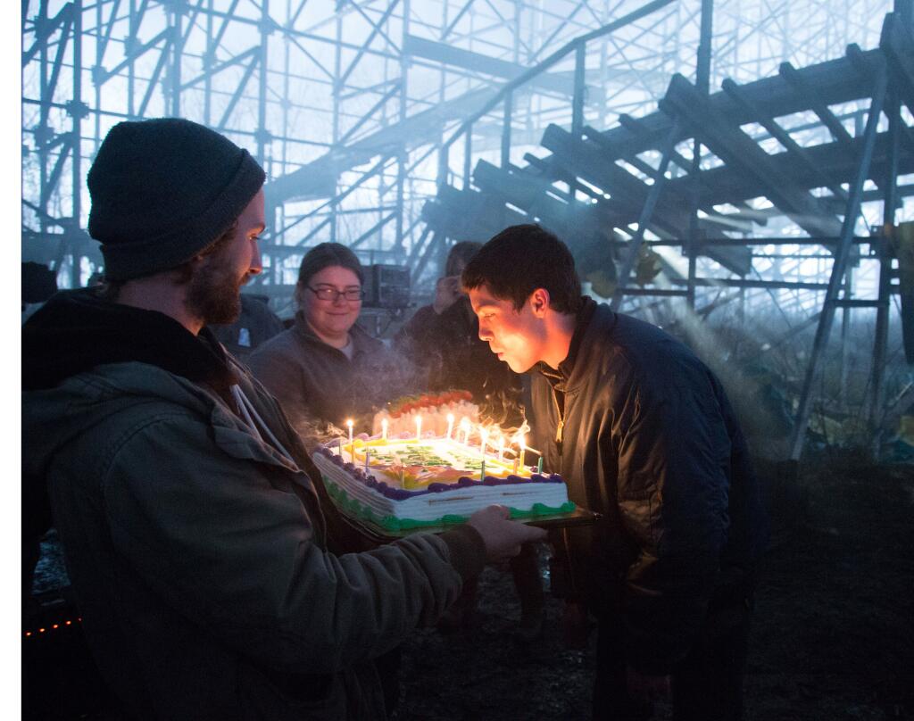 Make a wish! #LoganLerman celebrating his birthday with us on the
